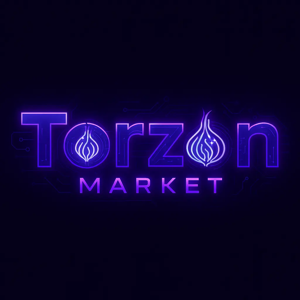TorZon Market purple neon onion branding